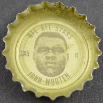 Coca Cola NFL Bottle Cap - Cleveland Browns - John Wooten - Coke King Size