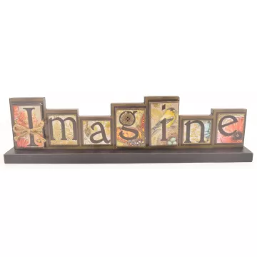 Nature's Canvas - Block Style Sign - Imagine