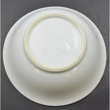 White China Rose Design Gold Trimmed Bowl - 6 Round