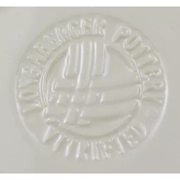 Longaberger Pottery Woven Traditions Ivory Pattern - Star Shaped Bowl