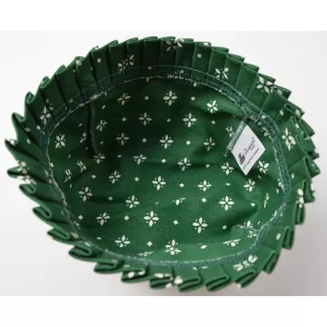 Longaerger Basket Liner - Heritage Green Pattern