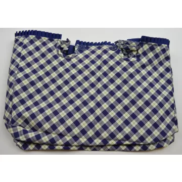 Longaberger Blue Ribbon Crafting Basket Liner - Blue Ribbon Plaid
