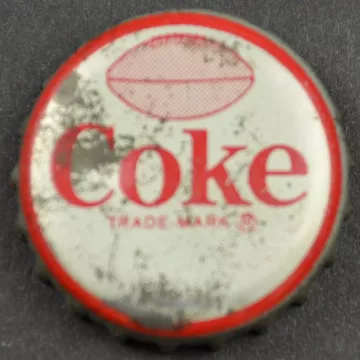 Coca Cola NFL All Stars Bottle Cap - Detroit Lions - Jim Gibbons - Coke