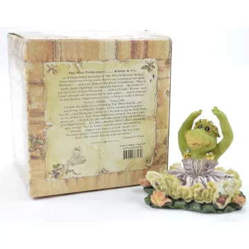 Boyds Bears Resin Figurine - Tutu C. Ribbit ... Frog Lake - Wee Folkstone