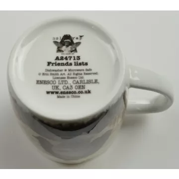 Holy Crap By Erin Smith - 14 Oz. Bone China Mug - Friends List - 3.875 Tall