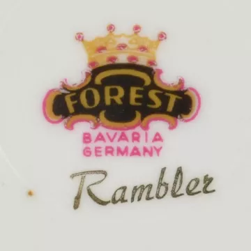 Forest China - Rambler Pattern - Bread Plate