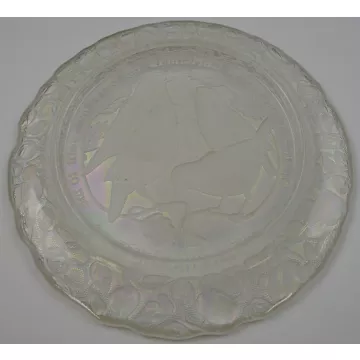 Imperial Glass 12 Days Of Christmas Pattern - Four Colly Birds Plate - No. 4
