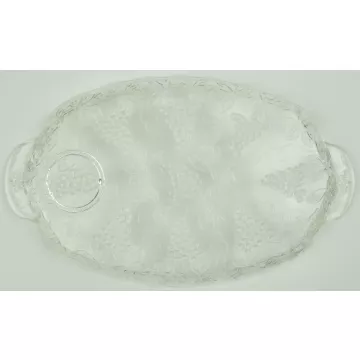 Anchor Hocking - Vintage Clear Pattern - Snack Plate
