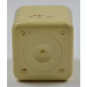 Vintage Yellow & Gold Plastic Salt & Pepper Shakers - 2.25 Tall