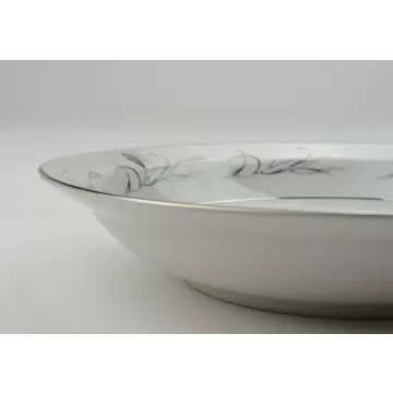 Harmony House China - Platinum Garland - Rim Soup Bowl - 3541