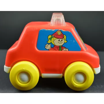 Playskool 1991 Red Police Car With Lights And Sound - 4.375 Tall