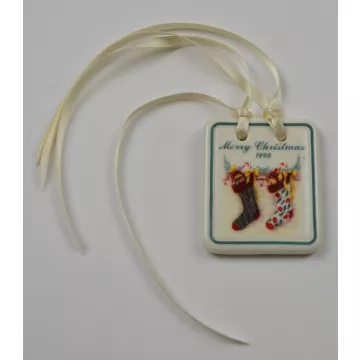 Longaberger Pottery Merry Christmas 1998 Tie-On