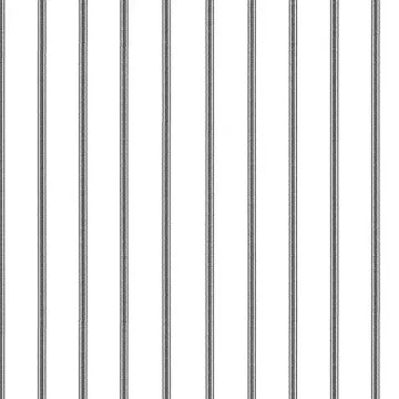 BW28705 Ticking Stripe Wallpaper Black Abby Rose 3 Norwall Wallcovering