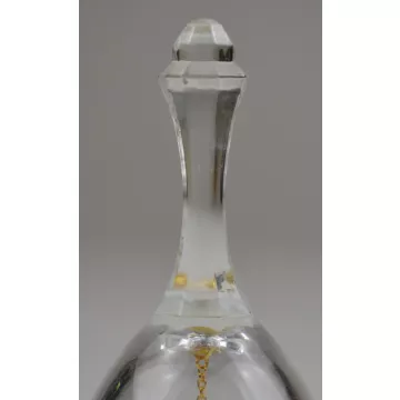 Avon 24% Full Lead Crystal Floral Pattern Bell - 5.75 Tall