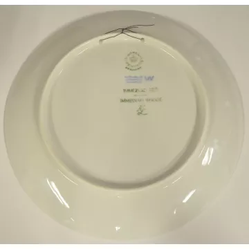 Royal Copenhagen Porcelain Christmas Collector Plate - Immervad Bridge 1977