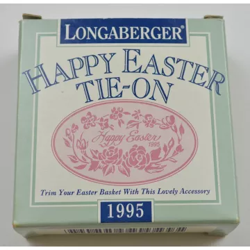 Longaberger Pottery 1995 Happy Easter Tie-On