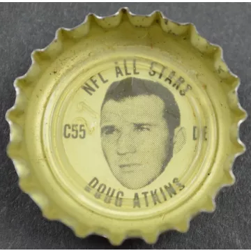 Coca Cola NFL All Stars Bottle Cap - Chicago Bears - Doug Atkins - Coke
