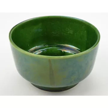 Ungemach Art Pottery Upco # 741 Green Planter - 7.75 Round