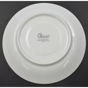 Gibson Designs - Tuxedo Gold Pattern - Flat Cup Saucer - 5.875 Wide