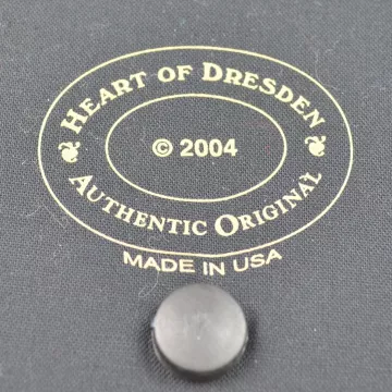 Heart Of Dresden - Longaberger 2004 Padded Basket Lid - Frog Design