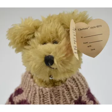 TY Brown Plush Teddy Bear - Chelsea - 8.5 Tall