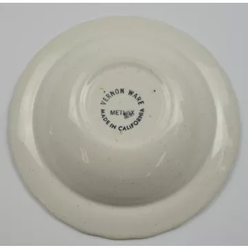 Metlox Vernon Ware - True Blue Pattern - Fruit / Dessert Bowl - Hand Painted