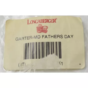 Longaberger Basket Fathers Day Medium Garter - Paisley
