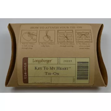 Longaberger Key To My Heart Tie-On