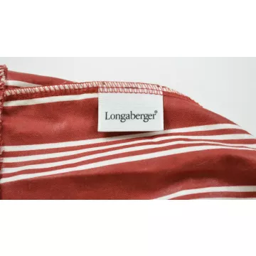 Longaberger Red Stripe Round Basket Liner - 9 Round