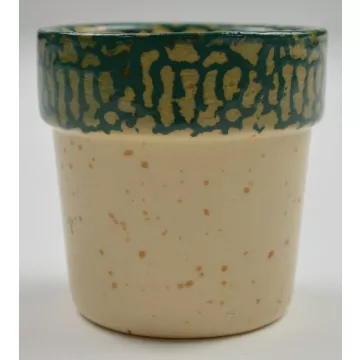 Heritage Pottery Rooster Pattern Candle Votive - 2.25 Tall