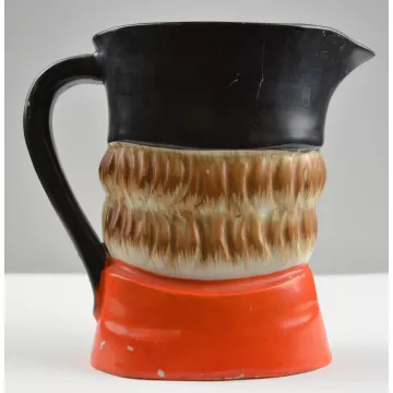 Vintage Toby Face Mug Style Pitcher - 5.5 Tall