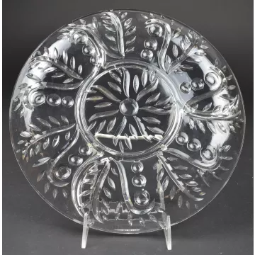 Federal Glass - 2875 Clear Pattern - Four Part Relish Dish - 11.5 Round