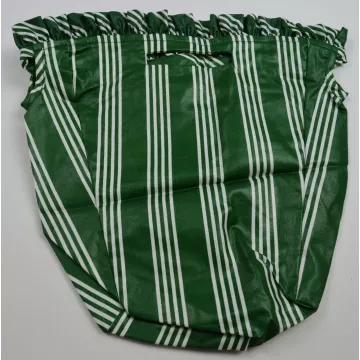 Longaberger 1998 Glad Tiding Basket Liner - Hunter Green Stripe