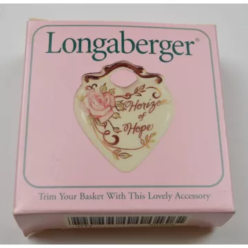 Longaberger Pottery Horizon Of Hope Tie-On