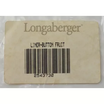 Longaberger Fruit Basket Liner - Fruit Pattern
