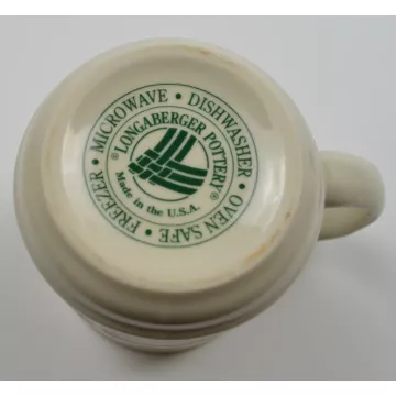 Longaberger - Holly Pattern - Mug - 4.125 Tall