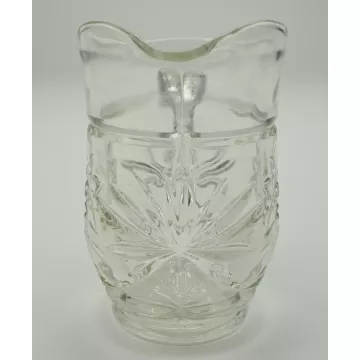 Anchor Hocking - Prescut Clear Pattern - Pint Pitcher - 5.25 Tall