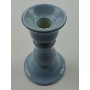 Pfaltzgraff Candlestick Holder - Gazebo Blue Pattern - 5 Tall