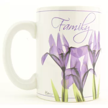 Carson Home Accents - 14 Oz. Ceramic Mug - Family - 4.625 Tall