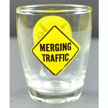 Merging Traffic - RR - Shot Glass - 2.5 Tall