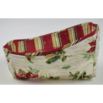 Longaberger 2007 Holiday Helper Basket Liner - Holiday Botanical