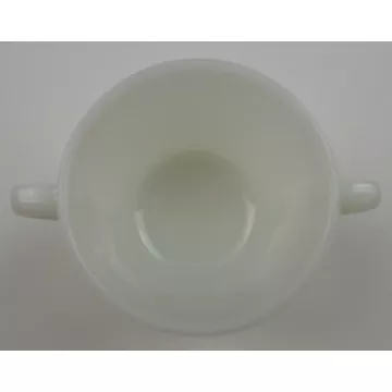 Anchor Hocking Glass Fire King Open Sugar - Fleurette Pattern