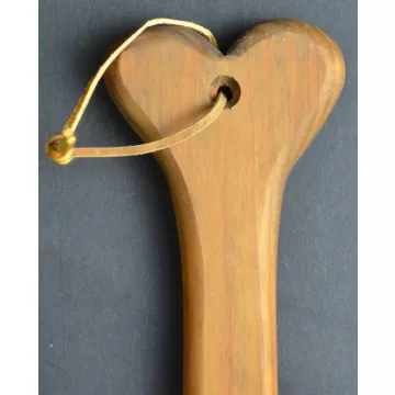 Wooden Heart Design Wall Paddle With Heart Shape Handle - 30 Tall