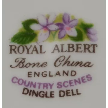 Royal Albert - Country Scenes Collection - Dingle Dell - Footed Teacup & Saucer