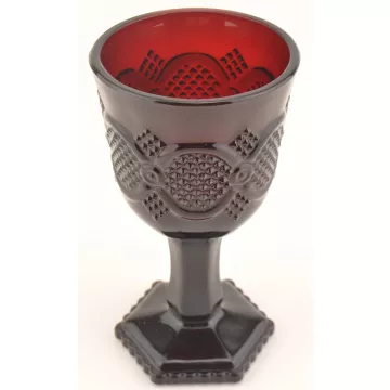Avon Crystal - 1876 Cape Cod Ruby - Claret Wine Glass