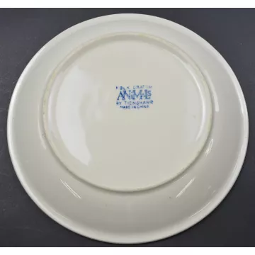 Tienshan Pottery Animals Pattern -  Goose Salad Plate - 7.625 Wide