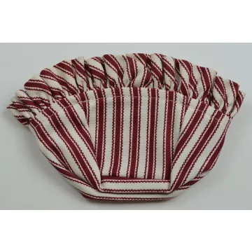 Longaberger Sweet Sentiments Basket Liner - Red Stripe