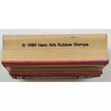 Wood Mounted Rubber Stamp By Hero Arts -  Super Job!