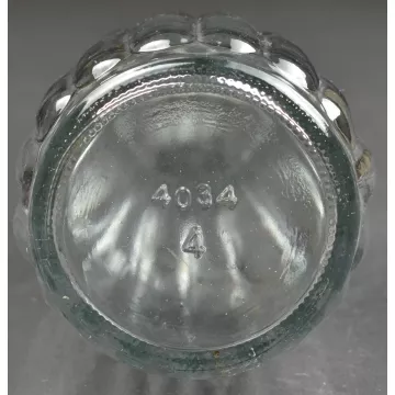 Clear Glass Fluted Paneled Pattern Flower Vase No. 4034 - 8 Tall