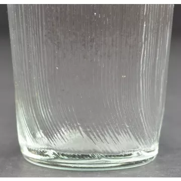 FTDA Clear Glass Ribbed Pattern Bud Vase - 9 Tall